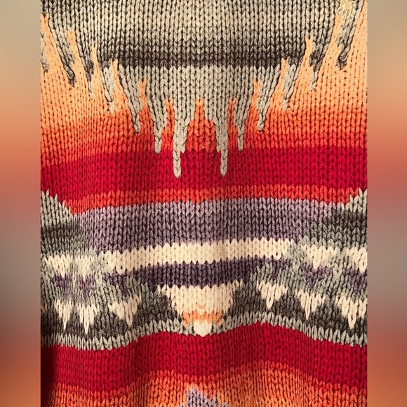 Rare Polo Ralph Lauren Colorful Aztec Southwestern Crew Neck Sweatshirt Size XS - Picture 4 of 5